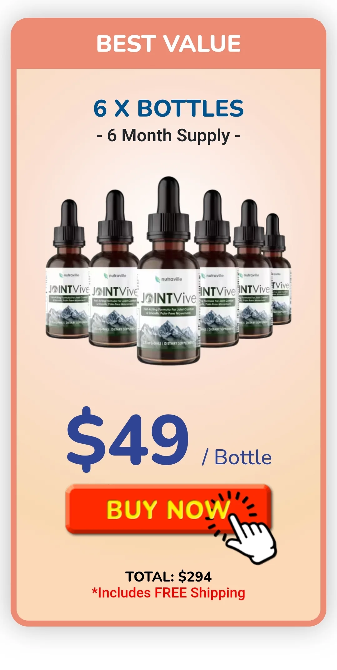 JointVive™ 6 bottles pricing